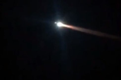 Американская ракета взорвалась в небе над Россией (видео)