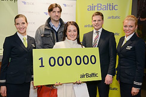 airBaltic перевезла миллионного пассажира на маршруте 