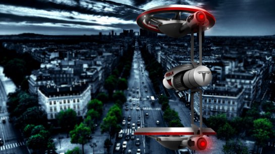 Британский дизайнер создал концепт дрона Tesla