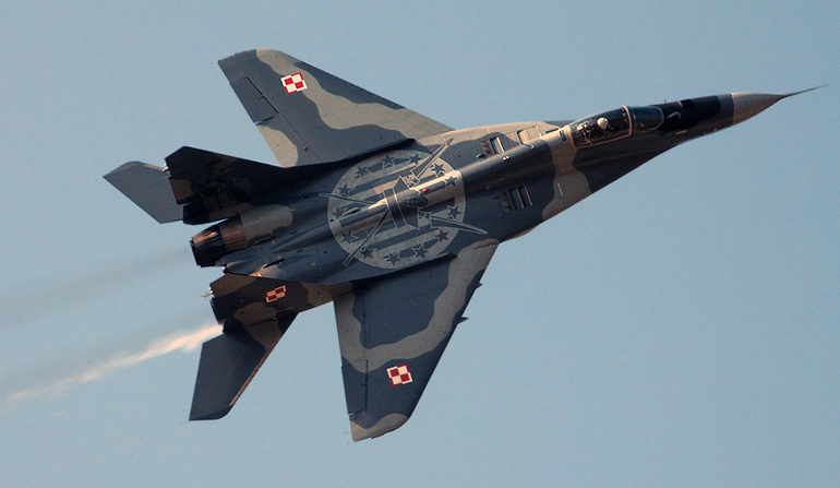 В Польше разбился МиГ-29, пилот погиб