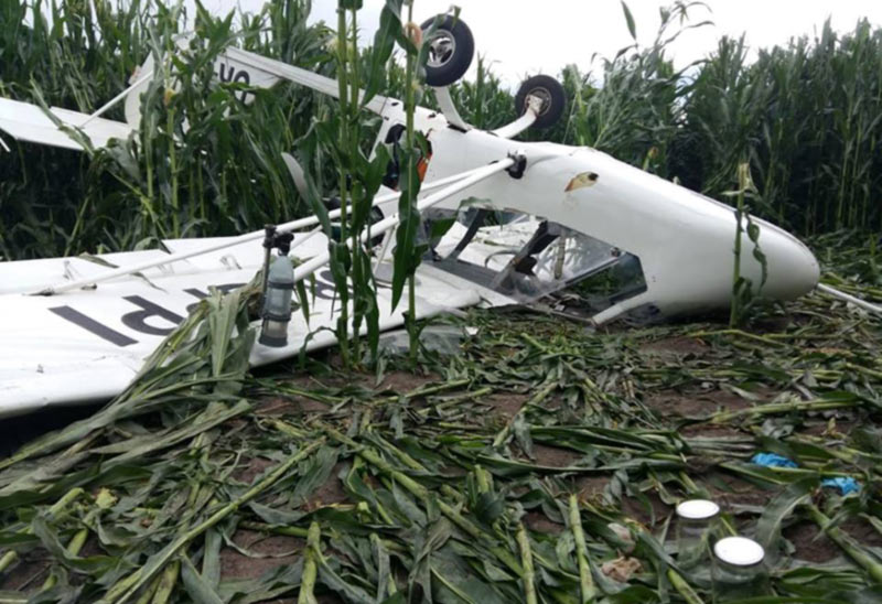 В Сумской области разбился уже второй самолет за несколько дней