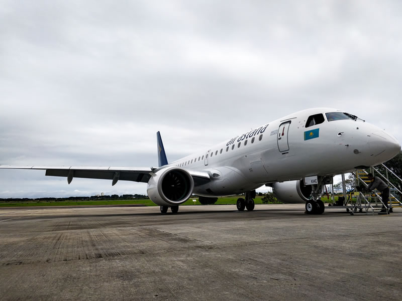 Авиакомпания «Эйр Астана» получила третий самолет Embraer 190-Е2