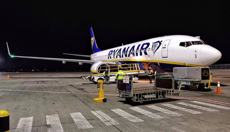 Ryanair увеличивает частоту рейсов из Украины