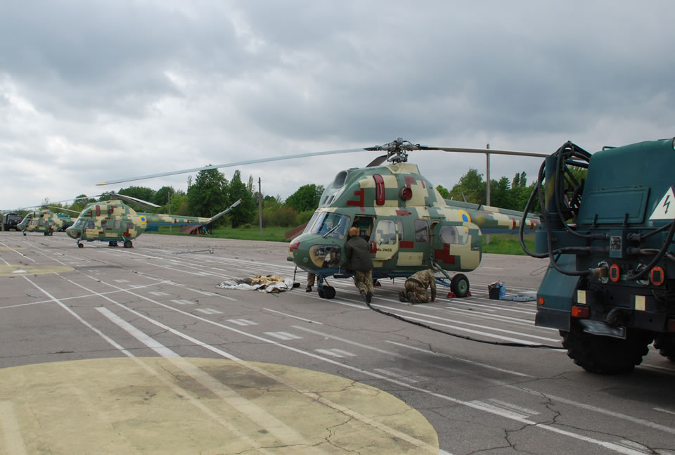 В Умани началась летная практика курсантов-вертолетчиков ХНУВС