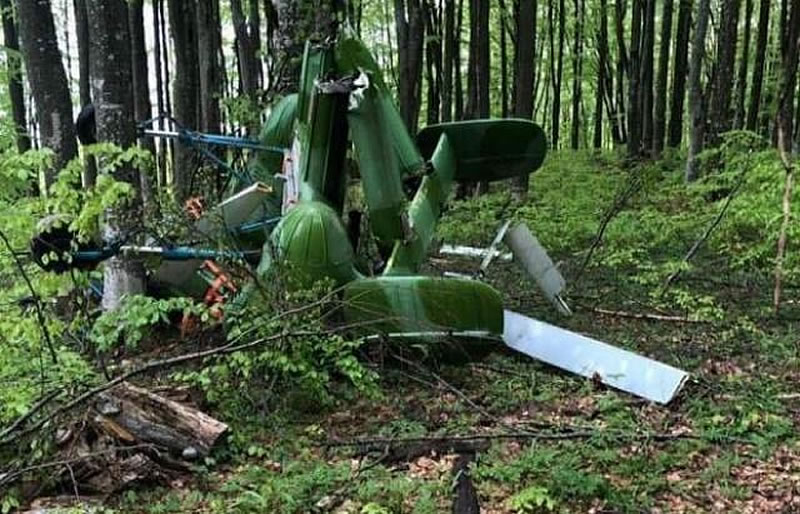 На украинско-румынской границе упал вертолет