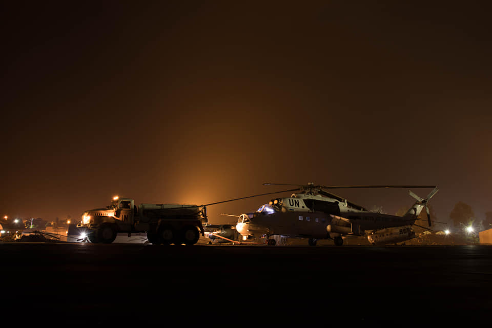 Летчики новой ротации в Конго приступили к ночным полетам