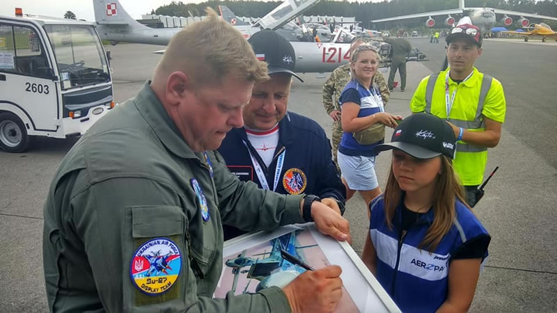 Пилотаж украинского летчика признали лучшим в Гдыне