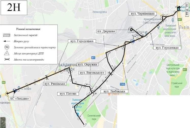 Ночной автобус будет заезжать в аэропорт Львов