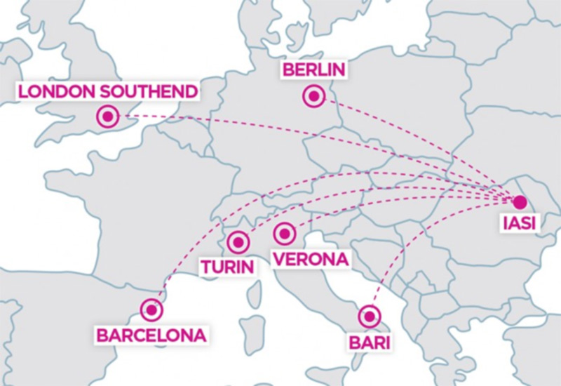 Wizz Air открывает 6 новых маршрутов из г.Яссы