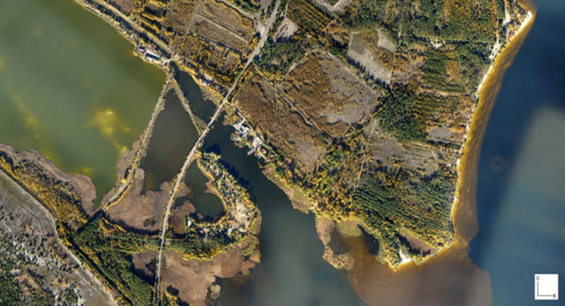 Госгидрография провела аэрофотосъемку береговой линии Киевского водохранилища