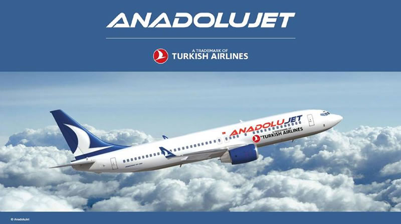 Turkish Airlines будет выполнять международные рейсы как AnadoluJet
