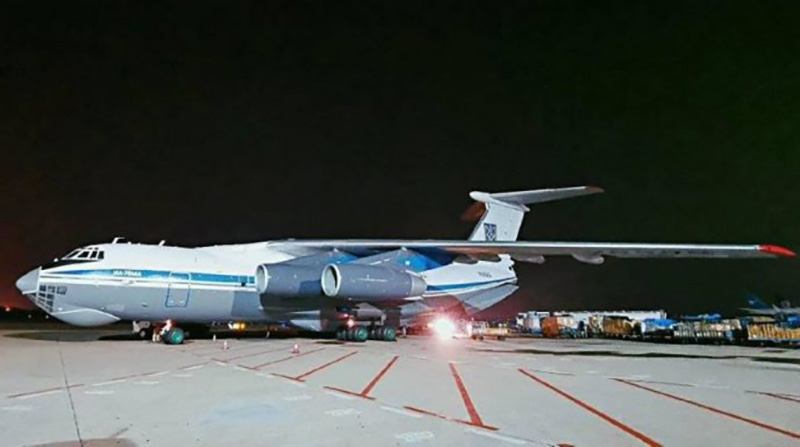 Ил-76МД Воздушных сил ВСУ доставил в Украину медицинский груз из Китая