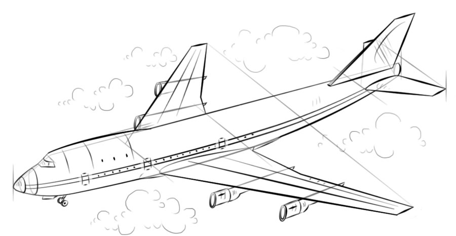 Как нарисовать самолет?