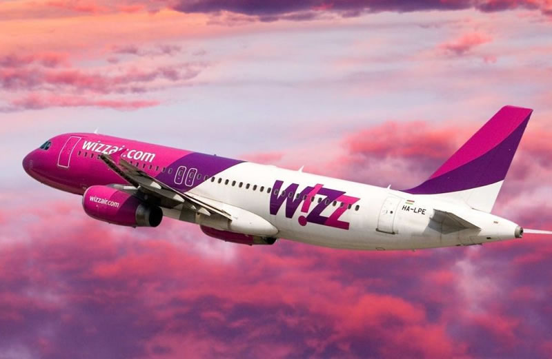 Wizz Air сообщает о 20% скидке на отдельные направления