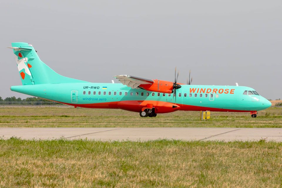 Четвертый ATR72-600 авиакомпании Windrose прибыл в Украину